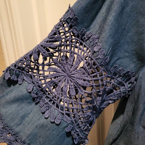 Fabiola Brand Denim Blouse - Picture 4 of 5